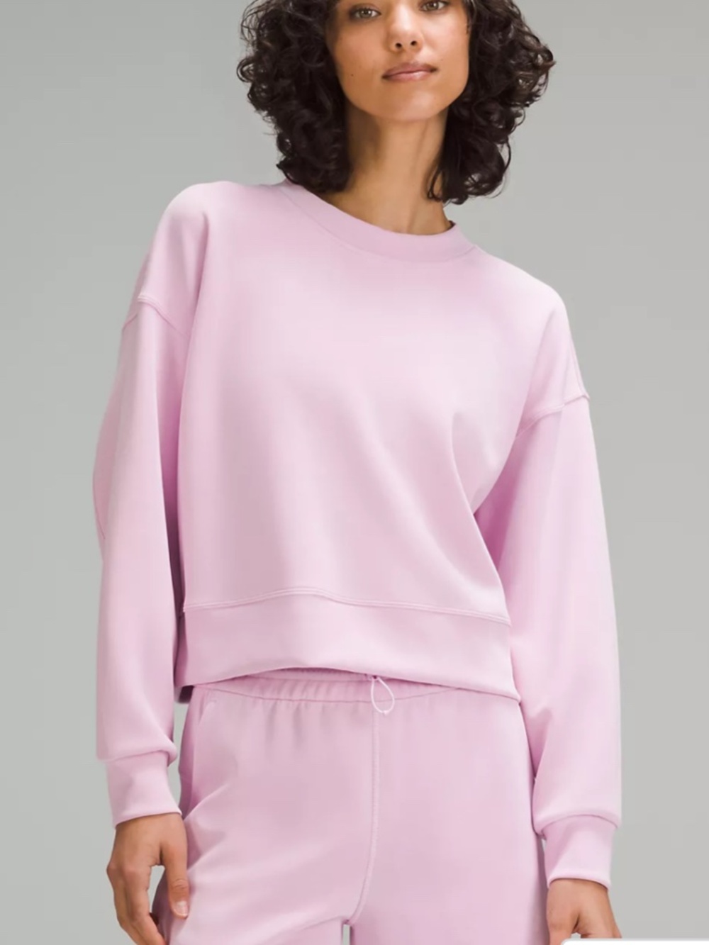 Lululemon Perfectly Oversized Crop Crew Softstreme Sz 6